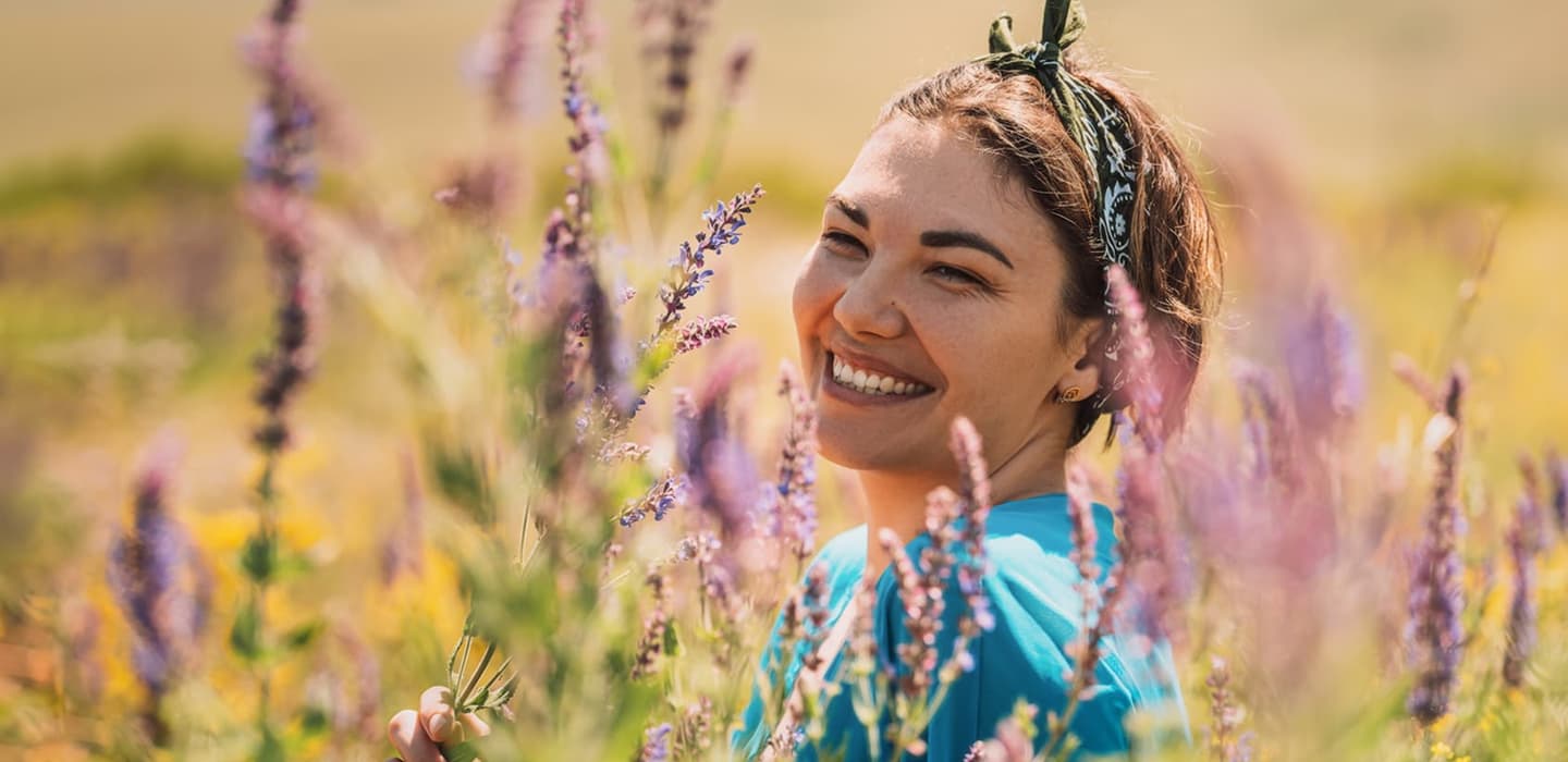 Women with flowers